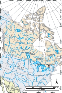 Amérique du Nord - Carte contextuelle