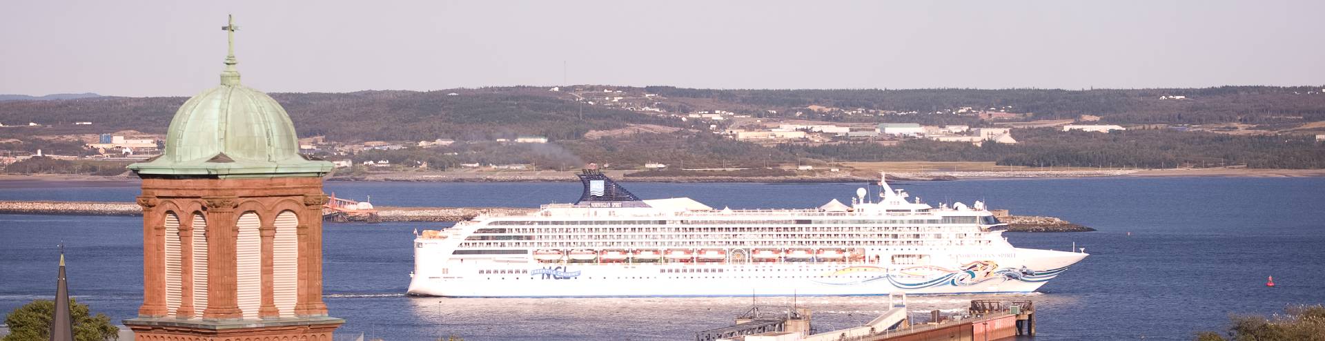 A boat in the Saint John harbor 