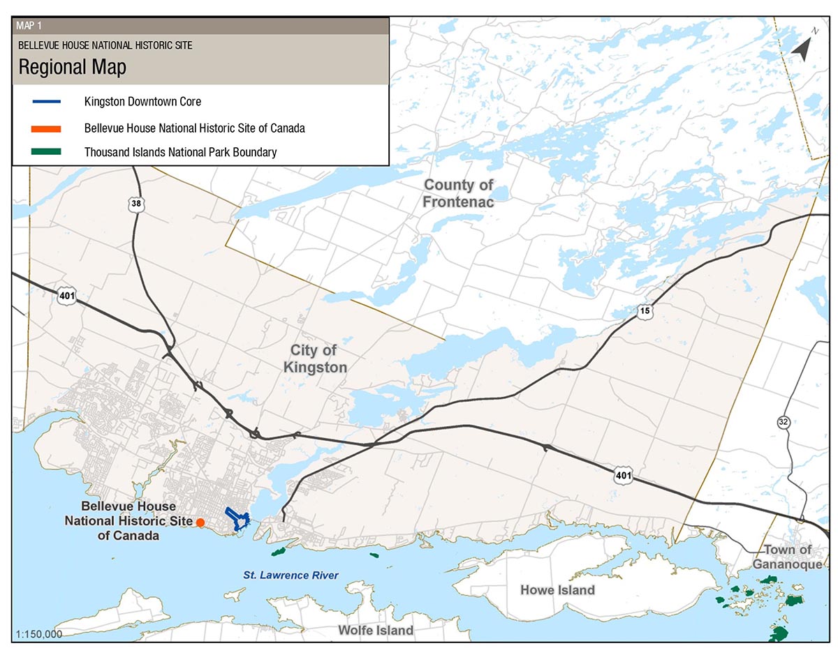 Map 1: Regional Setting — Text version follows.