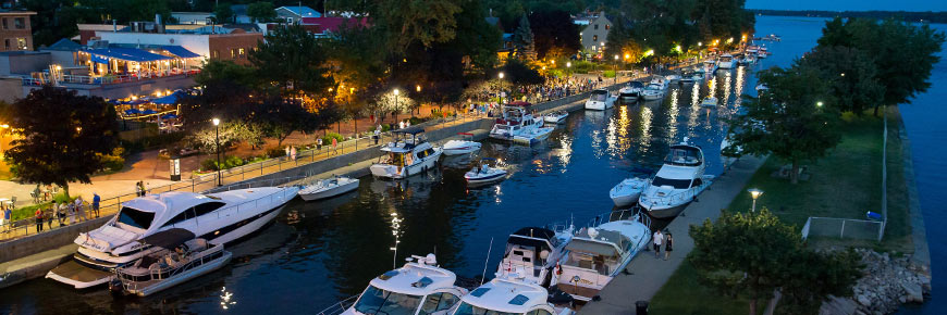 Ste-Anne de Bellevue Canal by night