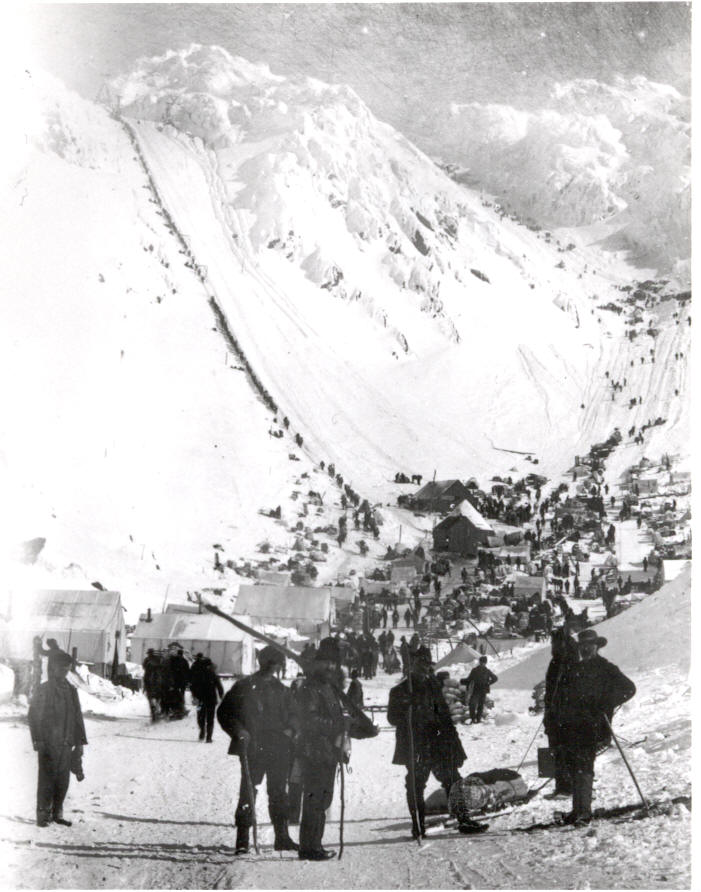 Packing up Chilkoot Pass