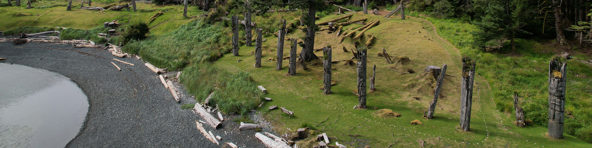 SGang Gwaay totem poles