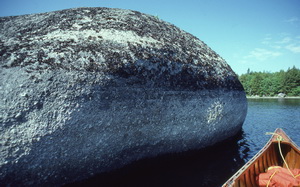 Erratic in Kejimkujik Lake