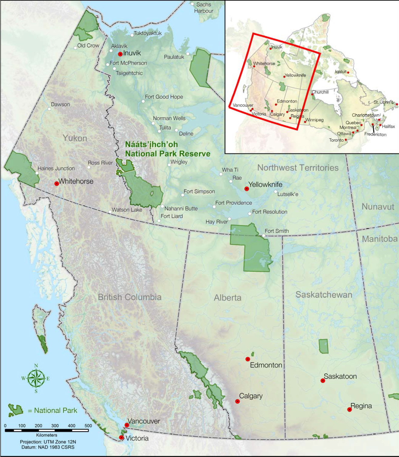 Regional Setting – Nááts’įhch’oh National Park Reserve