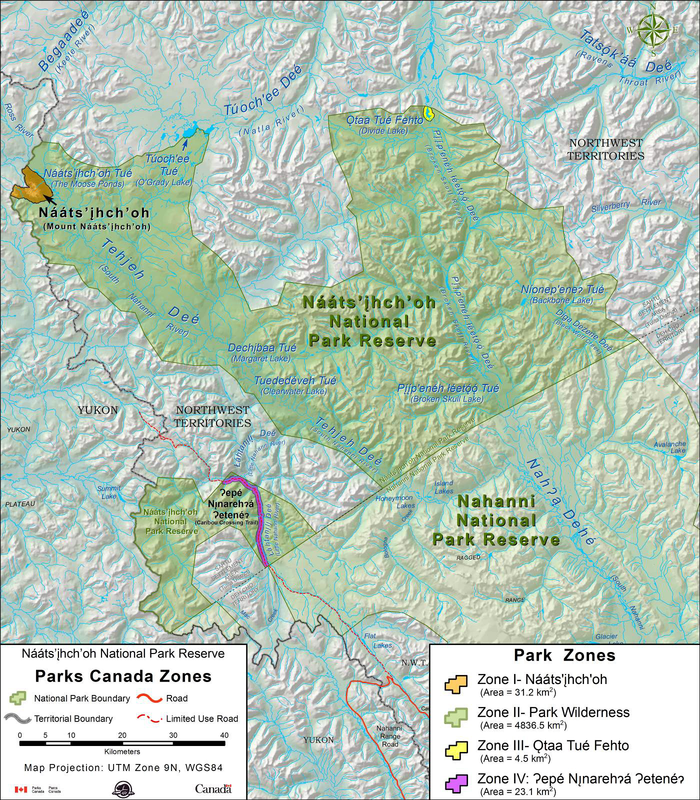 Nááts’įhch’oh National Park Reserve Zoning