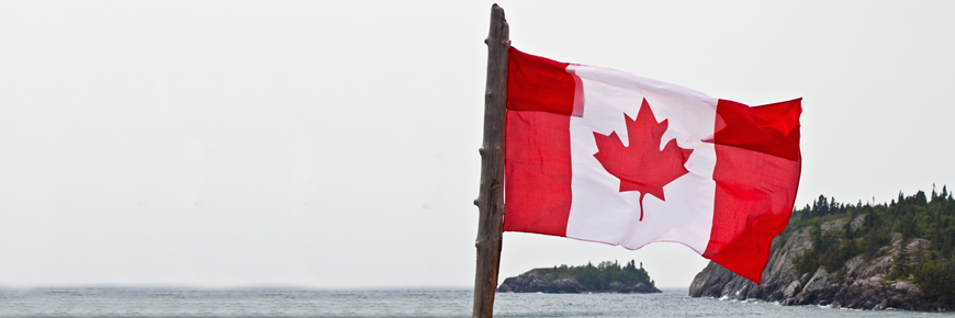 A Canadian flag