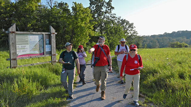 Guided walk hike