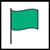 green surf flag