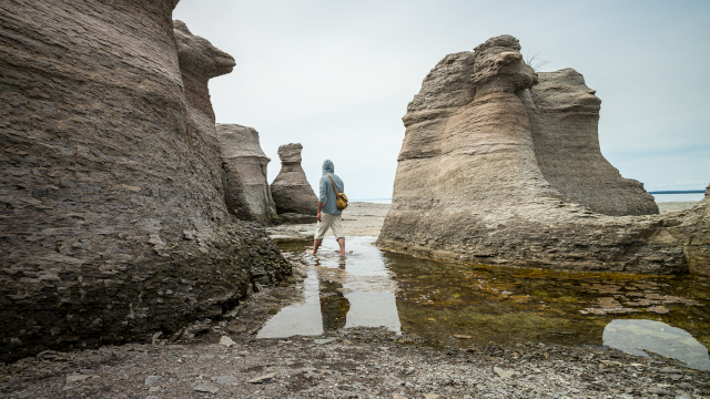 Monoliths on Île Nue de Mingan